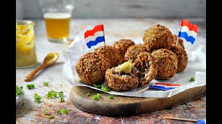 Traditional Dutch Airfryer Bitterballs [upl. by Adnovay]