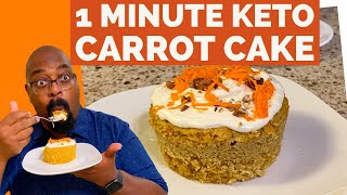 How to Make A 1 MINUTE KETO CARROT MUG CAKE [upl. by Dill191]