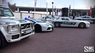 Dubai Police Supercars  Brabus B63S Aventador SLS Roush Bentley R8 [upl. by Ahsiei]