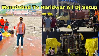 Moradabad To Haridwar  Ravan dj  utsav dj  Haridwar Kawad yatra 2024 [upl. by Diarmuid]