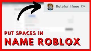 How to put spaces in your display name on Roblox 2024 [upl. by Yrram]