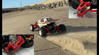 3D PRINTING TAMIYA THE GRASSHOPPER HYDRAULIC SUSPENSION SYSTEM UPGRADES TEST NO58346 [upl. by Annaohj]