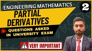 Partial Derivatives Important Questions For University Exam  Engineering Mathematics  Tutor Abhi [upl. by Gena]