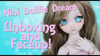 Unboxing Faceup Mini Dollfie Dream Volks BJD [upl. by Doralynn]