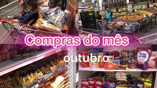 COMPRAS DO MÊS DE OUTUBRO comprasdomês donadecasa [upl. by Elram]