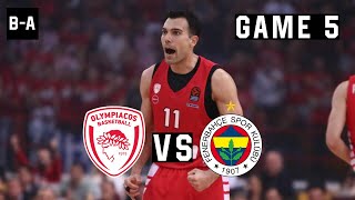 Olympiacos  Fenerbahce  Full Highlights  Euroleague Playoffs Game 5  09052023 [upl. by Annanhoj192]