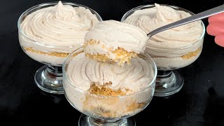 Bananenmousse Dessert in 5 Minuten Das beste Weihnachts Dessert in 5 Minuten ohne Backen [upl. by Funch]