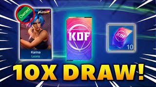 WHAT HAPPENS IF YOU ALREADY OWN KARINA KOF SKIN KOF EVENT 2024  MLBB [upl. by Karlin]