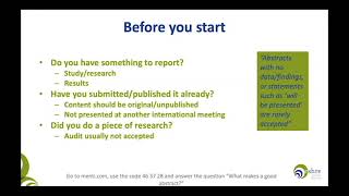 How to write an abstract  Webinar with Dr Roger Sturmey [upl. by Sands]