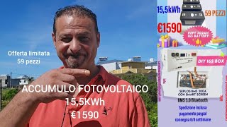 🔋BATTERIA FOTOVOLTAICO 155KWh a €1590 [upl. by Neerod]