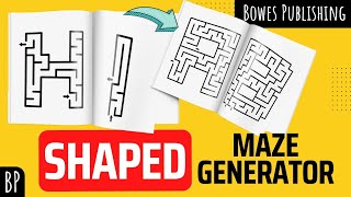 How To Create Custom Shapes Mazes Using The Maze Generator [upl. by Akinehc371]