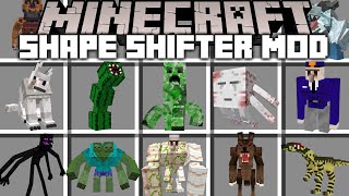 Minecraft META MORPHING MOD  SHAPE SHIFTING IN TO VARIOUS MORPH CREATURES  Minecraft Mods [upl. by Pihc196]