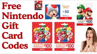 Free Nintendo eShop Gift Cards Codes 100 2024  How To Get Free Eshop Gift Card Codes 2024 [upl. by Franz]