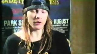 Axl Rose  Donington Interview 1988 [upl. by Ttenyl]