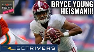 Bryce Young is the REAL DEAL A new Heisman favorite  Field of 12 After Dark [upl. by Lontson780]