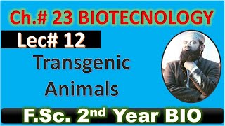 Transgenic animals I biotechnology I CH23 I Lec 12 I FSC Biology I Class 12 [upl. by Oterol3]