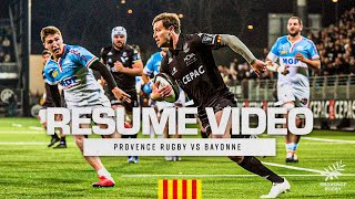 Provence Rugby  Bayonne  résumé vidéo [upl. by Astrix]