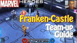 Marvel Heroes FrankenCastle Teamup Guide Bonus Iron Spider Costume Preview [upl. by Eecyac]