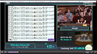 AGDQ 2015 TAS Block Pokemon Red Pokemon Plays Twitch [upl. by Noiram]