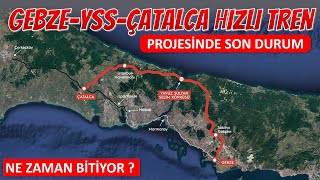 Gebze  Yavuz Sultan Selim Köprüsü  Çatalca Hızlı Tren Projesinde Son Durum Ocak2024 [upl. by Anal]