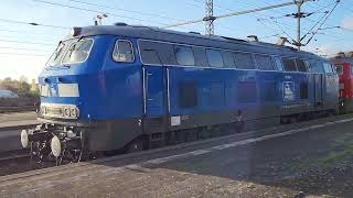 218 056 rangiert in Itzehoe an IC [upl. by Brechtel]