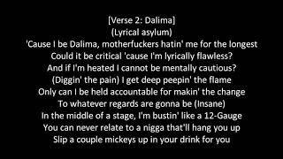 Tech N9ne ft Brotha Lynch Hung amp Dalima  My World  LyricsOnScreen [upl. by Akimehs421]