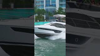 Schrefer yacht at full speed Haulover inlet [upl. by Ynnot499]