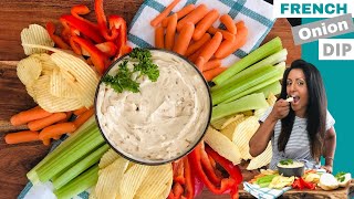 Easy French Onion Dip From Scratch  Quick and Easy Recipe [upl. by Riordan86]