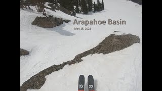 Arapahoe Basin  Spring Skiing and Hopping Rocks [upl. by Nennerb]