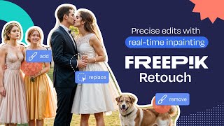 Freepik Retouch  Edit remove add with Generative AI [upl. by Nyrraf439]