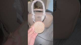 COACH CIRCULAR COIN POUCH BAG CHARM IN SIGNATURE CANVAS [upl. by Monah]