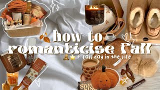 🍂 how to ROMANTICISE FALL  pinterest  fall bakingactivities 🥧   fall day in the life ☕️🧸⋆ 𐙚 ˚ [upl. by Hallam]