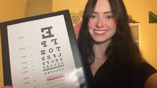 ASMR eye exam 👀 follow the light eye chart follow my instructions [upl. by Itnuahsa822]