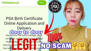 PSA BIRTH CERTIFICATE ONLINE DELIVER DOOR TO DOOR 100 LEGIT NO SCAM [upl. by Ahsikram]