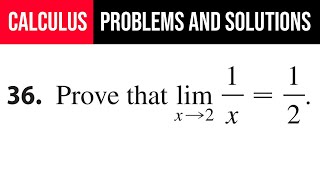 36 Prove that lim⁡x→21x12 [upl. by Angelika]