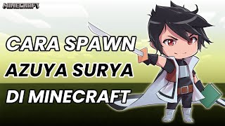 CARA SPAWN AZUYA SURYA DI MINECRAFT VERSI KARAKTER 2D AZUYA SURYA SKIN HD Shorts azuyasurya1 [upl. by Ainoek]