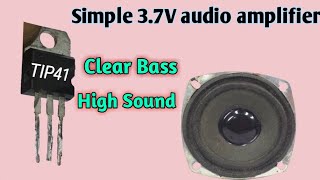 Audio amplifier using Transistor Tip41 [upl. by Oirifrop874]