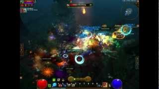 playing Torchlight 2 with Synergies mod v123  part 3 online mace massacre [upl. by Adiol]