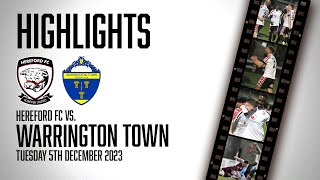 HIGHLIGHTS  Hereford 21 Warrington Town [upl. by Enwad]