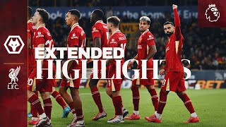 Extended Highlights Reds Go Top In Premier League  Wolves 12 Liverpool [upl. by Fairlie]