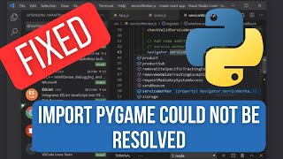 SOLVED  Import PyGame could not be resolved from source Pylance reportMissingModuleSource [upl. by Guillermo]