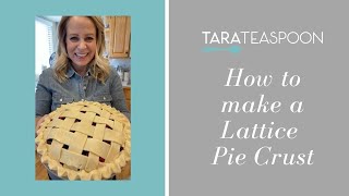 How to Make a Lattice Pie Crust  Tara Teaspoon shorts [upl. by Sol]