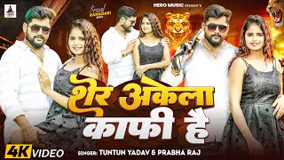 Video  शेर अकेला काफ़ी है  Tuntun Yadav Prabha Raj। Sher Akela Kafi Hai। New Rangdari Song 2024 [upl. by Hester944]