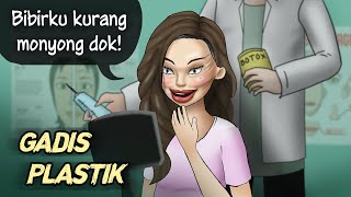 Ketagihan Oplas sampai alam baka  GADIS PLASTIK HORORMISTERI  Kartun Hantu Animasi Horror [upl. by Ahsinra]