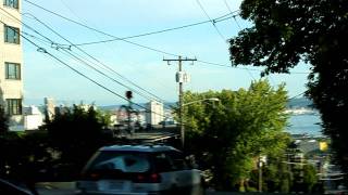 Trolleybus Ride Down Seattles Counterbalance [upl. by Ainoek783]