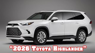 2026 Toyota Highlander LE Nightshade  2026 toyota highlander hybrid xle  2026 toyota highlander ev [upl. by Darrel958]