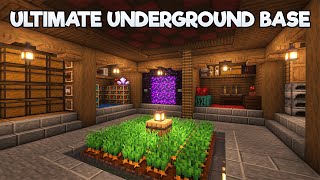 Minecraft Ultimate Underground Base Tutorial🏠 [upl. by Attiuqihc]