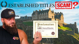 Is Established Titles a Scam We Went To Scotland To Find Out [upl. by Meredeth]