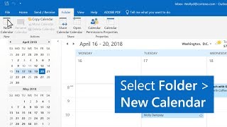 How to create multiple calendars in Outlook [upl. by Ihp]