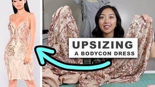 How I Upsized A Bodycon Dress  Coolirpa [upl. by Akineg]